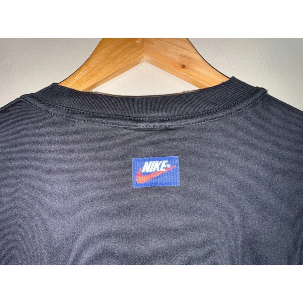 Nike Rare Air Jordan Distressed LS Shirt Men's Size M Black Red IB3134-010 NEW